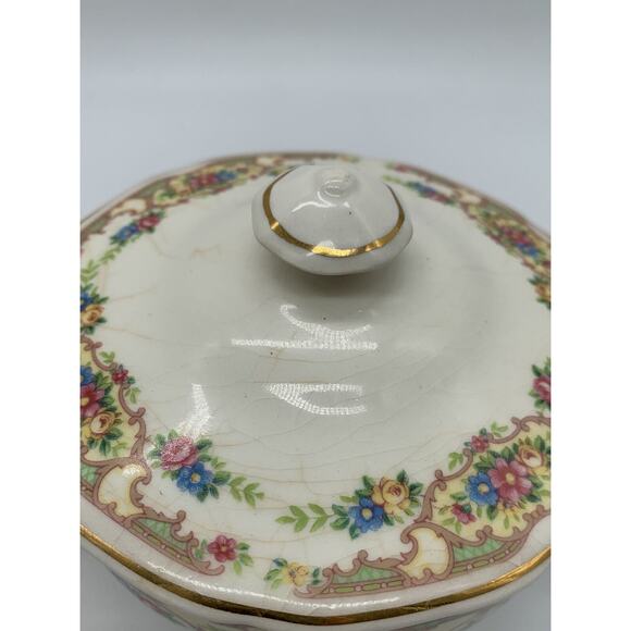 Vintage Clemons Pottery Mildred Covered Sugar and Creamer Spring Pastels read - Picture 12 of 13